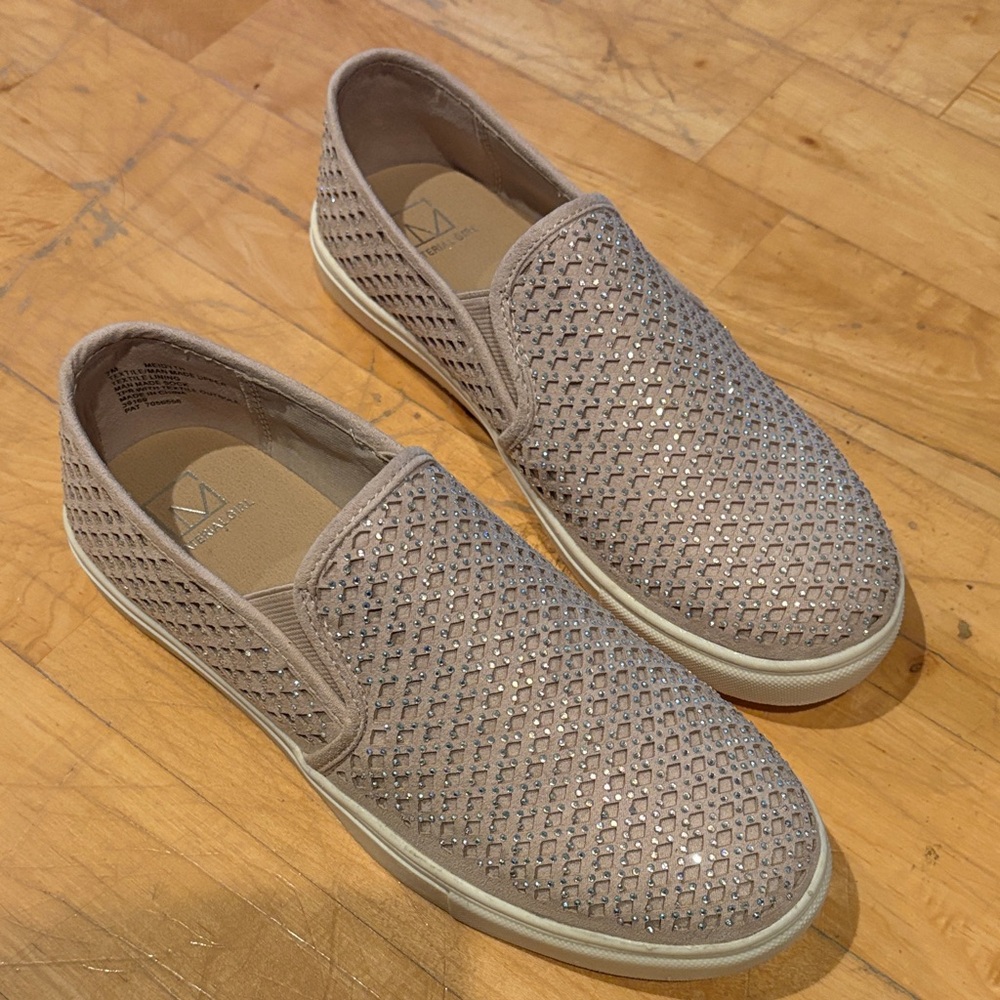 Material Girl Women's Slip-On Loafers in Light Brown